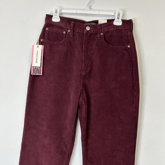NEW Aritzia Denim Forum 90s Joni High Rise Loose Corduroy Jeans Womens Size 28 - Picture 3 of 14